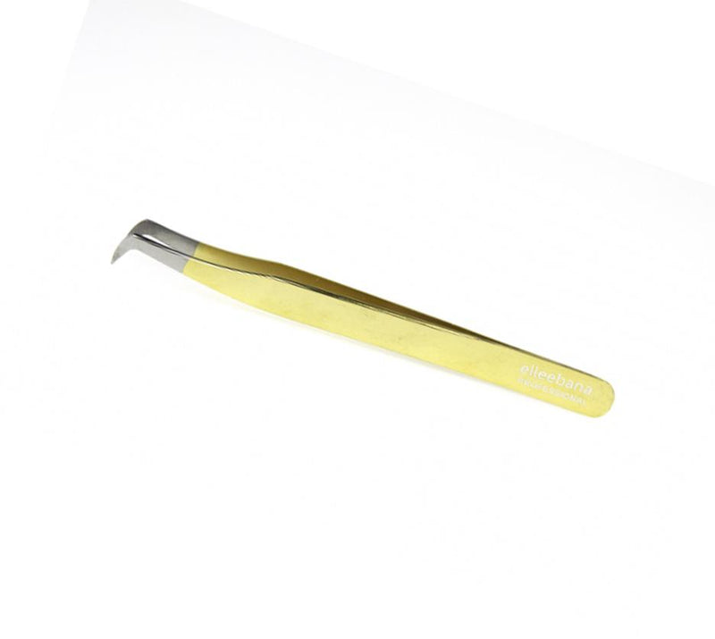 Elleebana Tweezer - L-Foot Silver Gold Finish