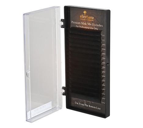 Elleebana Premium Mink Eyelashes Mixed Tray B Curl - 0.15 mixed