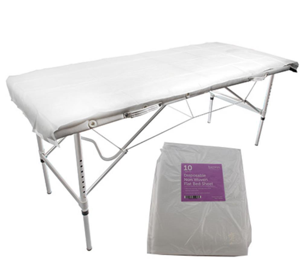 Barneys Disposable Non-Woven Fitted Bed Sheet 100cm x 220cm - Pack of 10