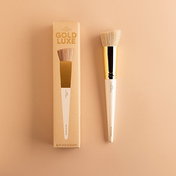 Modelrock Gold Luxe Makeup Brush - Buff and Blender