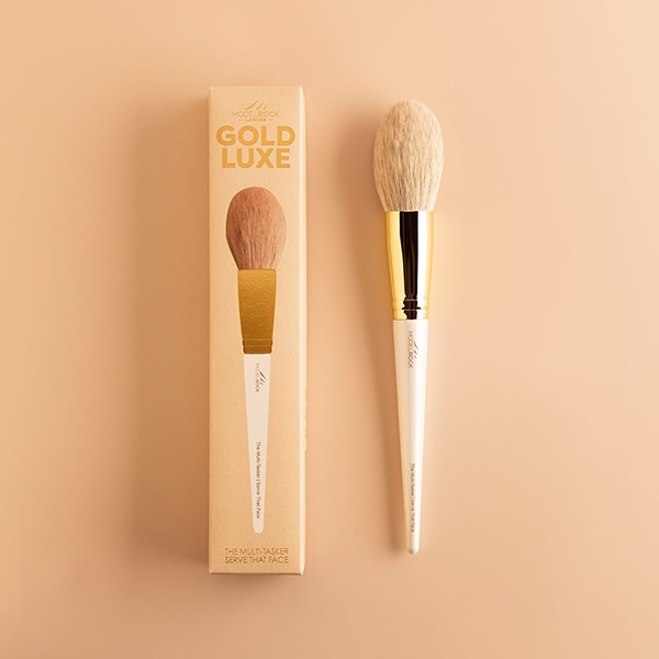 Modelrock Gold Luxe Makeup Brush - The Multi-Tasker