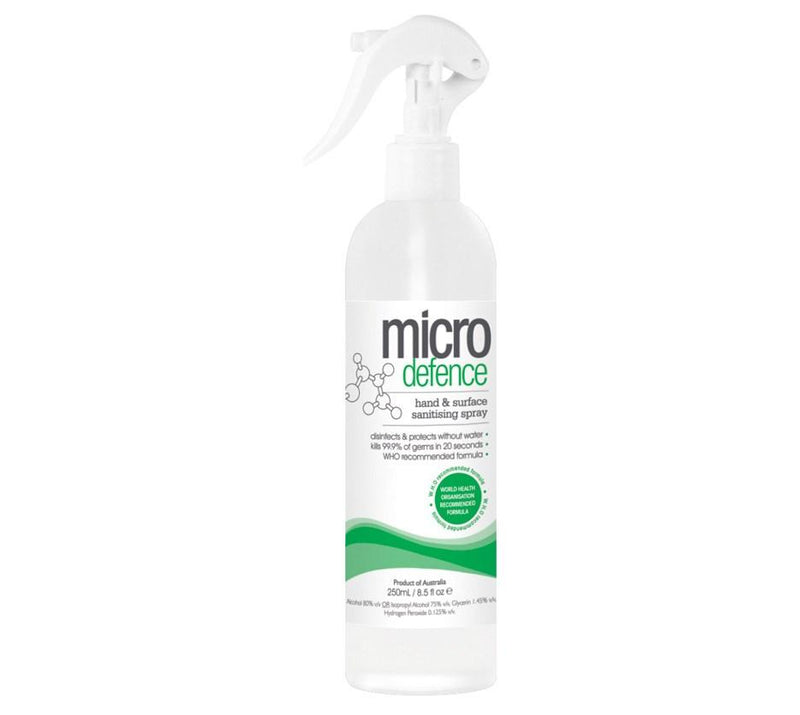 CaronLab Micro Defence Hand & Surface Sanitising Spray - 250ml