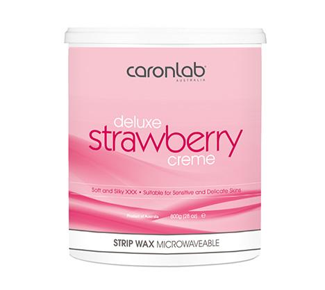 CaronLab Strawberry Creme Strip Wax - 800g Microwavable