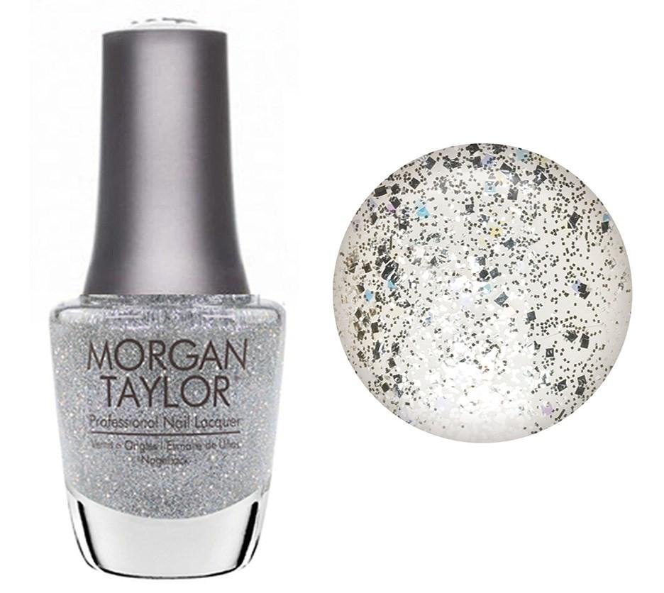 Morgan Taylor Water Field - Silver Holographic Glitter