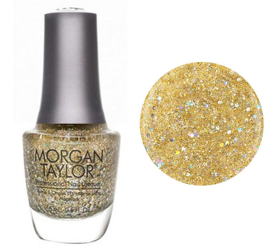 Morgan Taylor Grand Jewels - Gold Holographic Glitter
