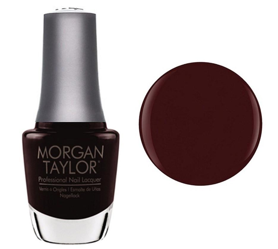 Morgan Taylor Black Cherry Berry - Burgundy Red Creme