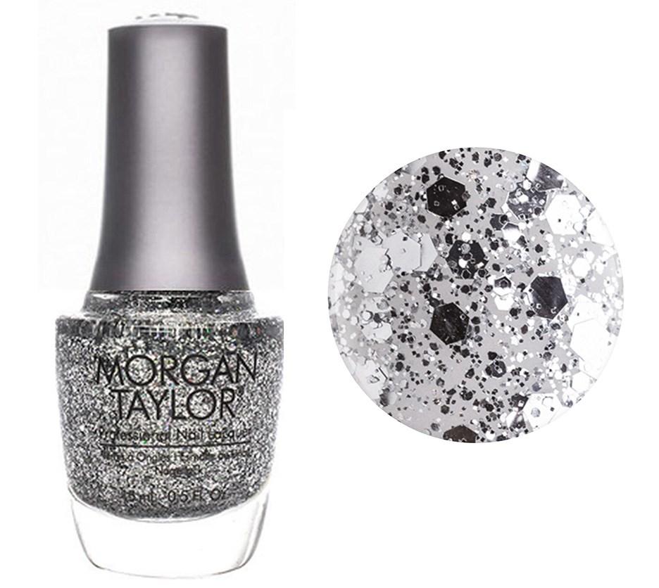 Morgan Taylor Am I Making You Gelish? - Silver Glitter