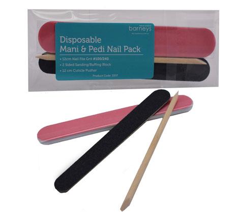 Barneys Disposable Mani & Pedi File & Buffer Pack