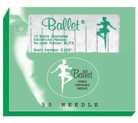Ballet Stainless Steel Needles F4 - Box of 50