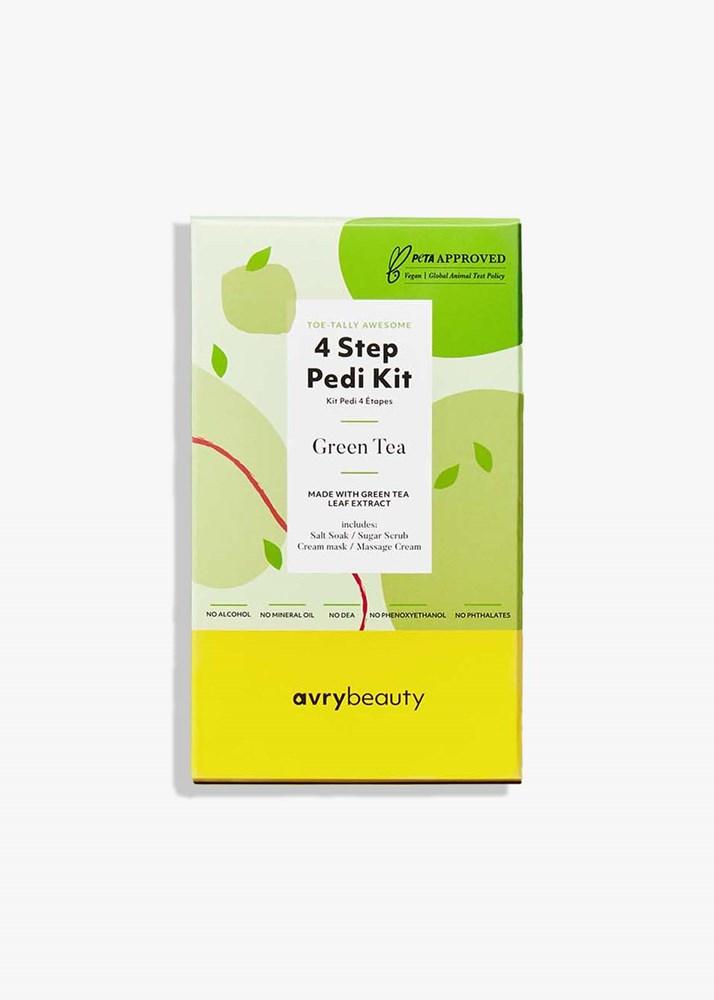 Avry Beauty 4 Step Pedi Kit - Green Tea