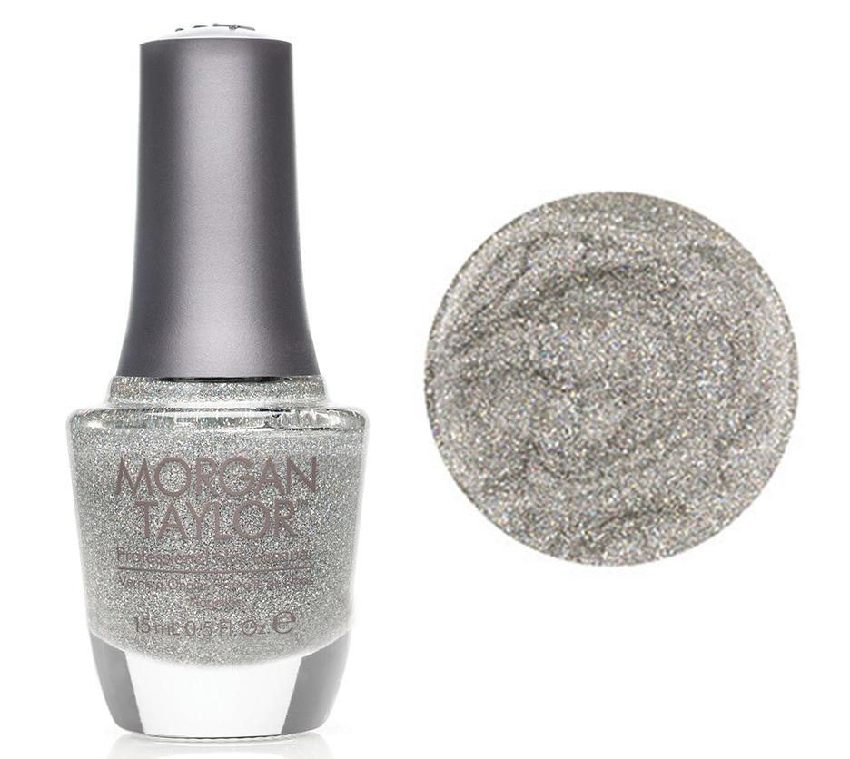 Morgan Taylor Fame Game - Silver Holographic Glitter