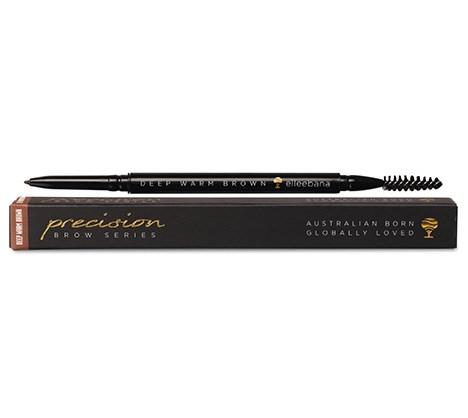 Elleebana Precision Brow Series Pencil & Brush - Deep Warm Brown