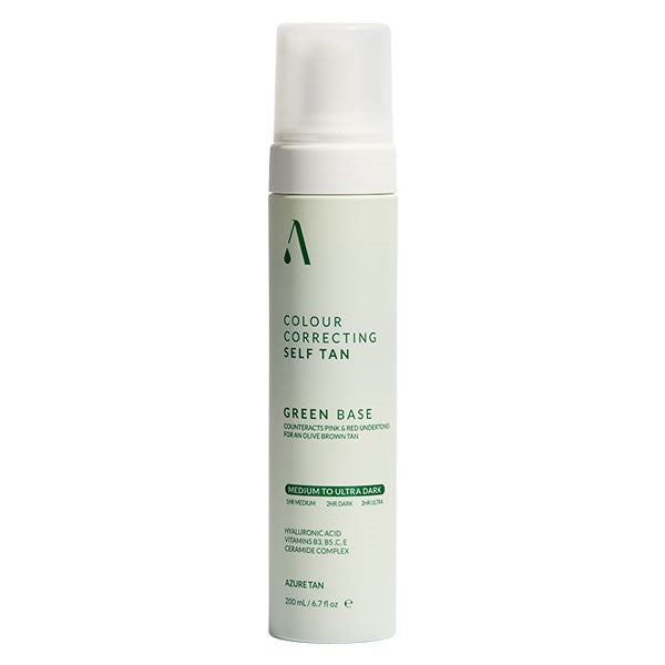 Azure Tan Self Tan Mousse - Green Base -  Medium To Ultra Dark