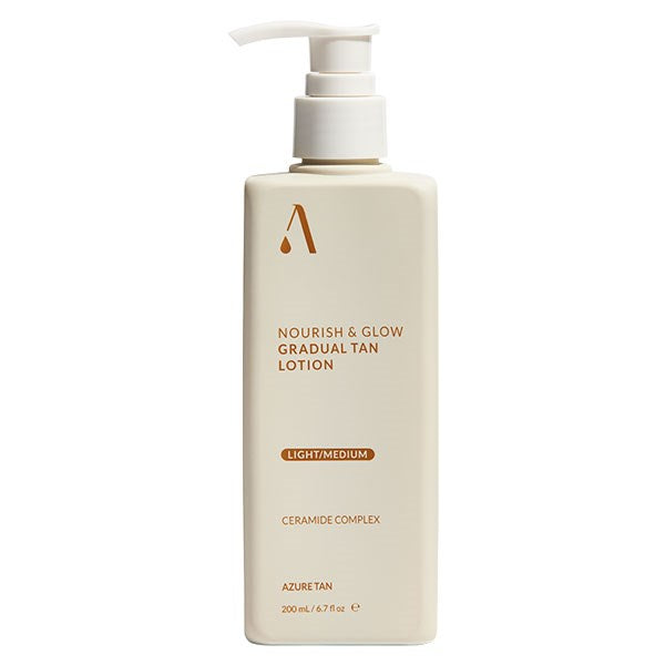 Azure Tan Nourish & Glow Gradual Tan Lotion - Light/Medium