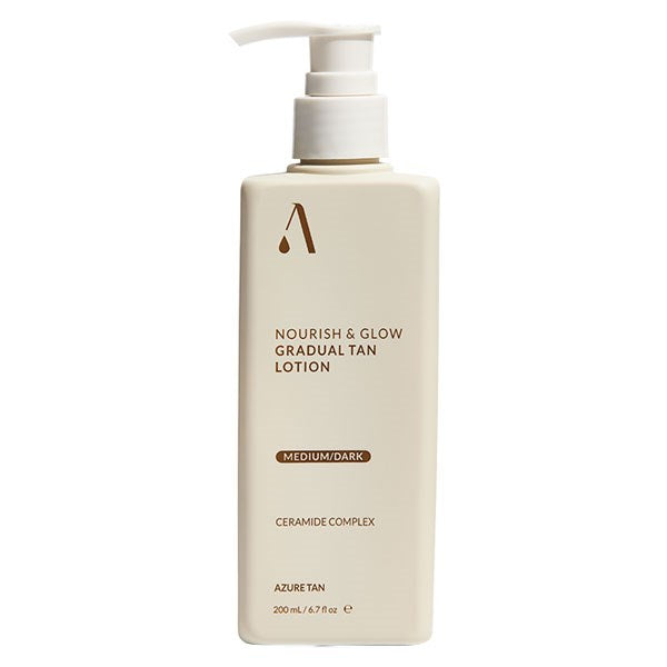 Azure Tan Nourish & Glow Gradual Tan Lotion - Medium/Dark