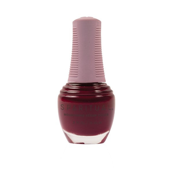 Sparitual Nourishing Lacquer Polish - Divine Essence - Deep Wine Creme - 15ML