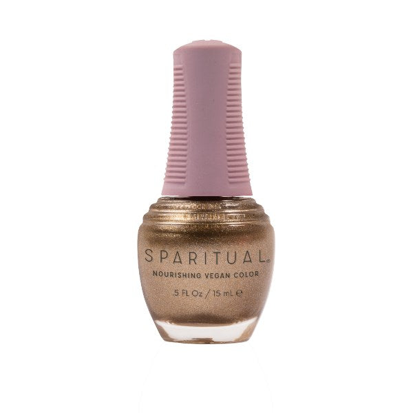 Sparitual Nourishing Lacquer Polish - Golden Thread - Gold Shimmer - 15ML