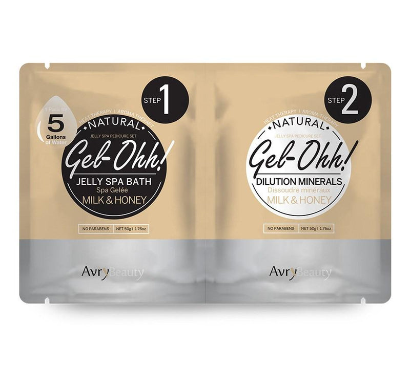 Avry Gel-Ohh! Jelly Spa 2-Step Pedi Bath - Milk & Honey