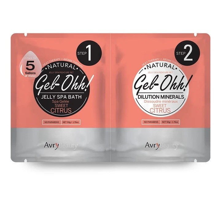 Avry Gel-Ohh! Jelly Spa 2-Step Pedi Bath - Sweet Citrus - 3 Units