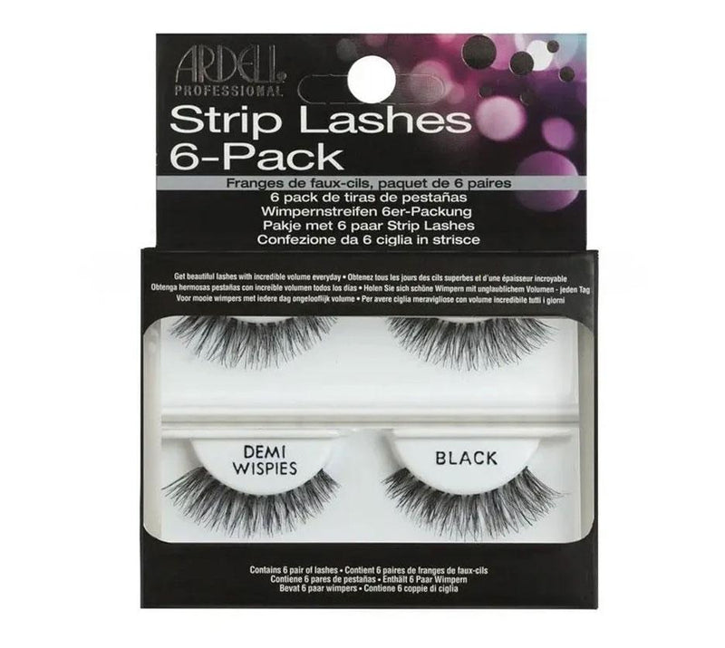 Ardell Strip Lashes 6 Pack - Demi Wispies Black