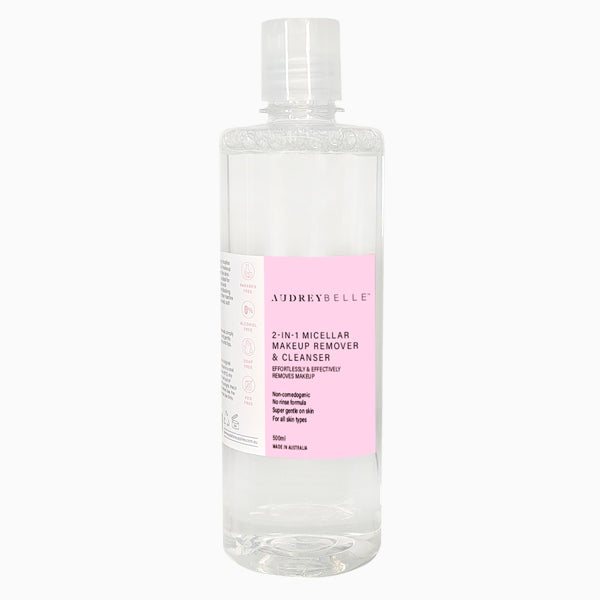 Audrey Belle 2-in-1 Micellar Makeup Remover & Cleanser 500ml