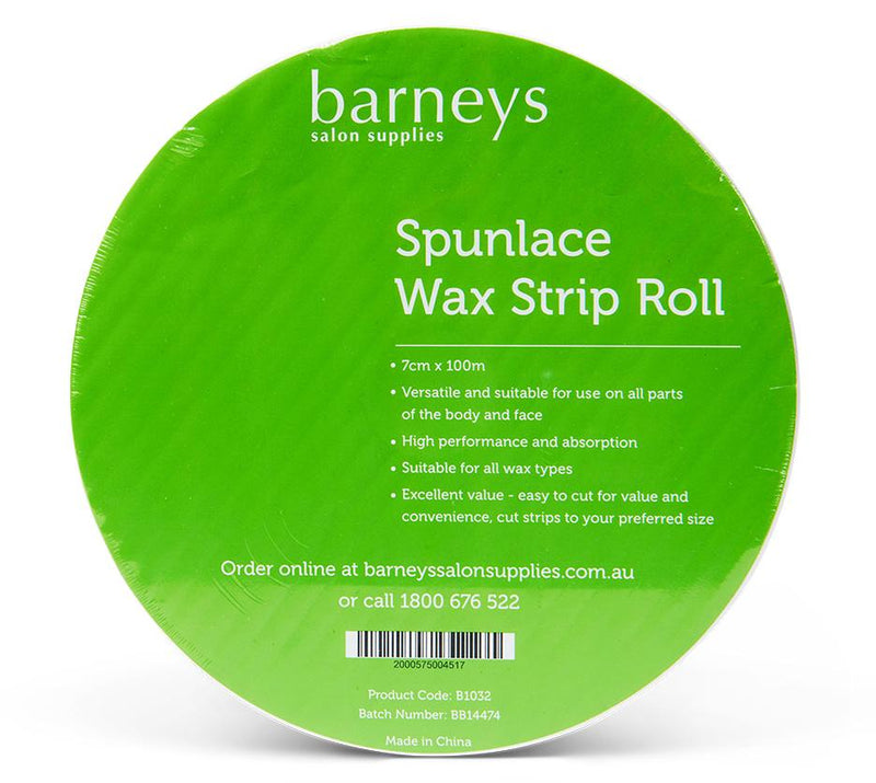 Barneys Spunlace White Wax Strip - Roll