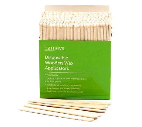 Barneys Disposable Wooden Wax Applicators - Small Size (500)