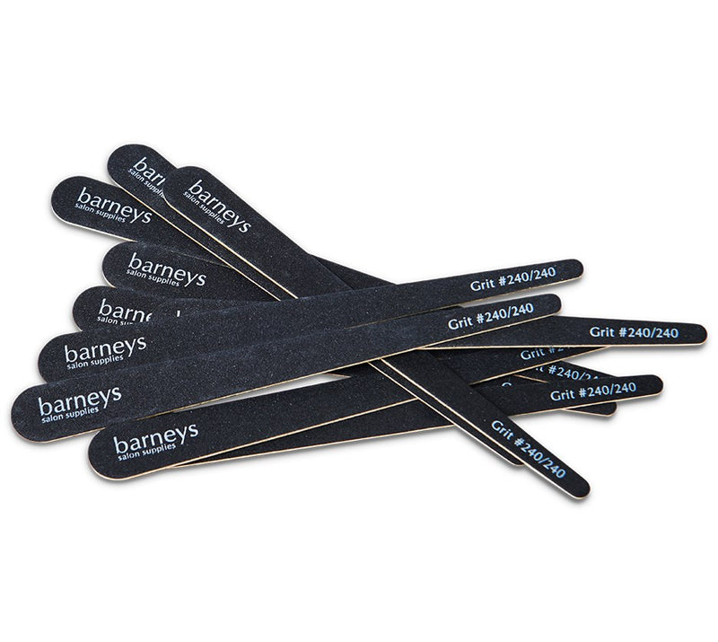 Barneys Disposable Tapered Nail File Grit # 240/240 - Pack of 10 - 2 Units (20)