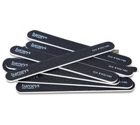 Barneys Cushioned Nail File - Pack of 10 Grit #100/180