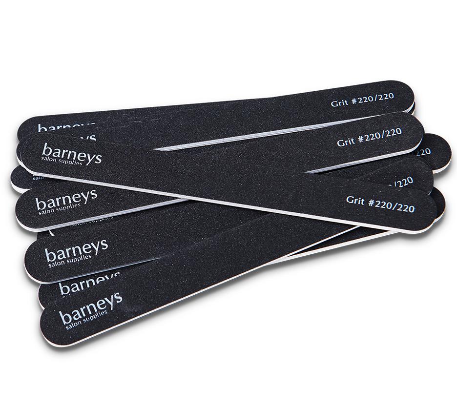 Barneys Cushioned Nail File #220/220- Pack of 10