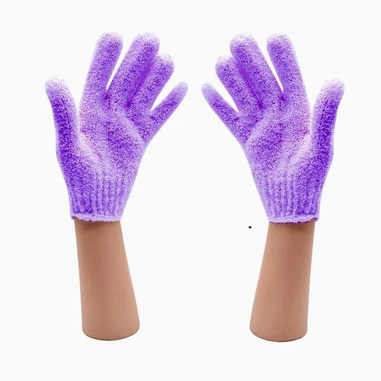 Barneys Exfoliating Gloves Purple - Pair - 3 Units