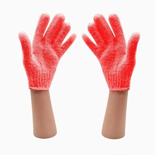 Barneys Exfoliating Glove Red - Pair - 3 Units