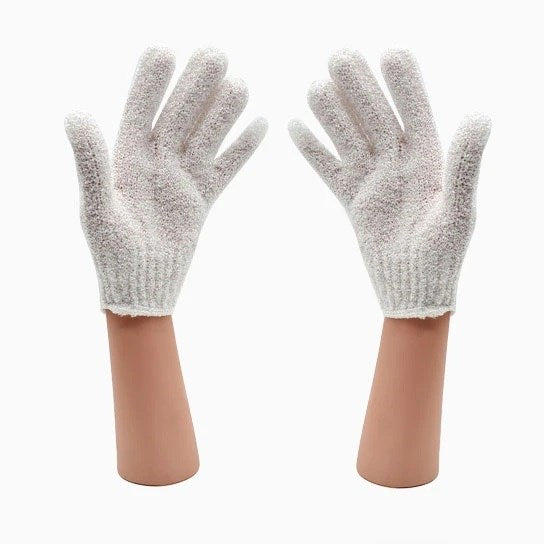 Barneys Exfoliating Glove White - Pair - 3 Units