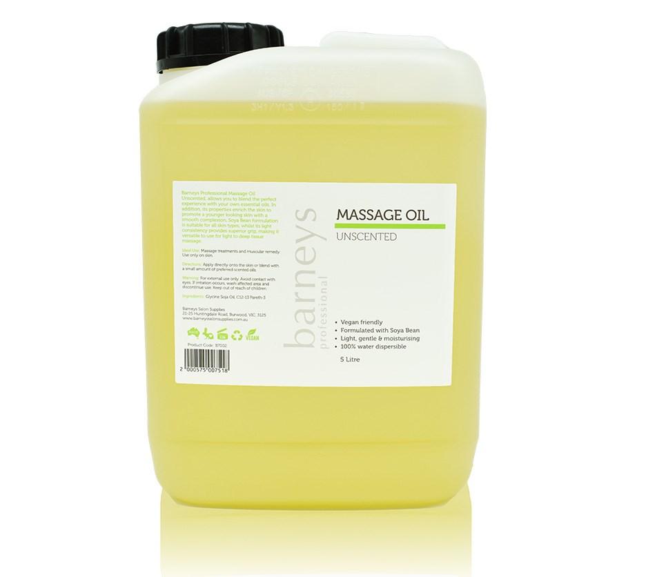 Barneys Unscented Massage Oil Unscented- 5 Litre