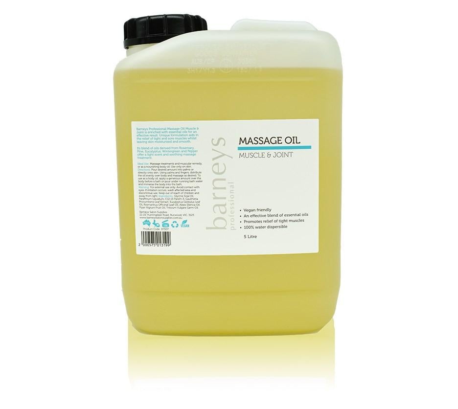 Barneys Muscle & Joint Massage Oil - 5 Litre