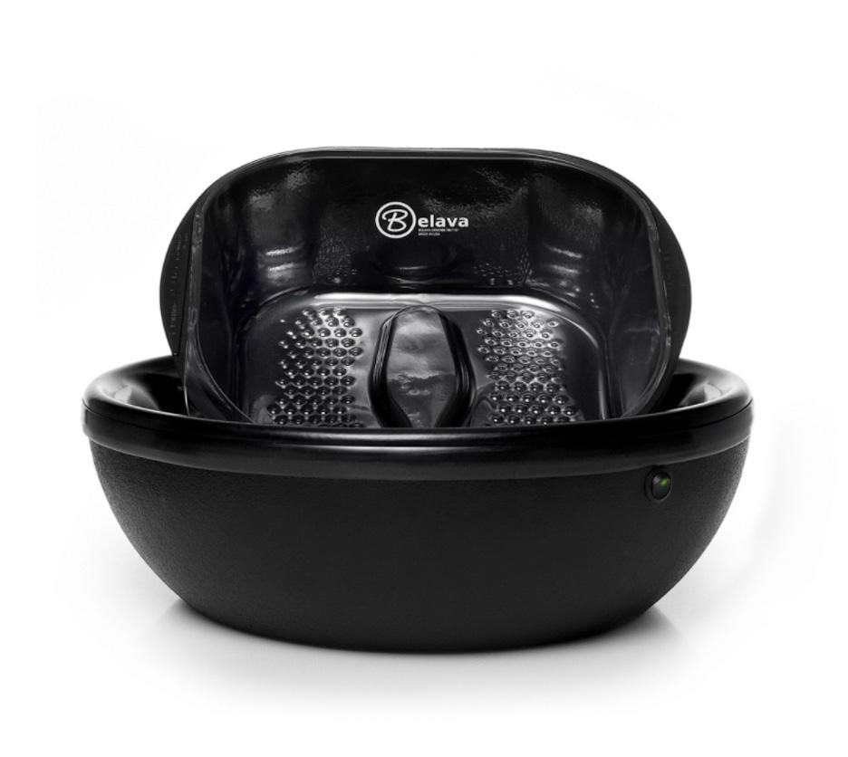 Belava Trio Pedicure Heated Vibration Footspa Black & 20 Liners