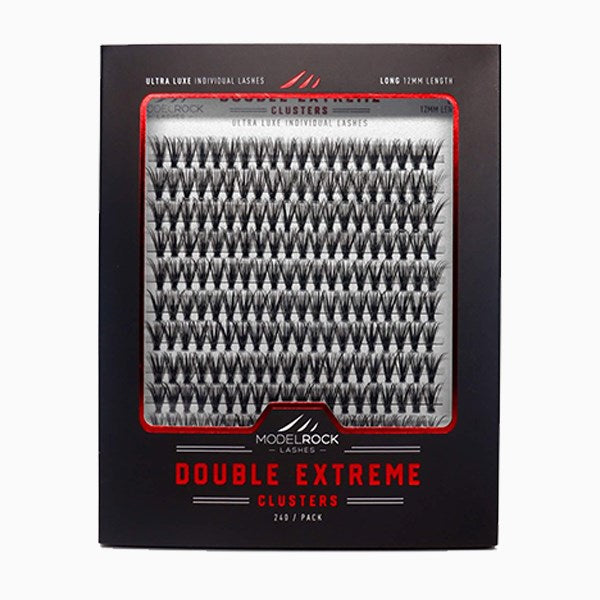 Modelrock Ultra Luxe Double Extreme LONG 12mm 40 hairs – 240 Cluster Pack
