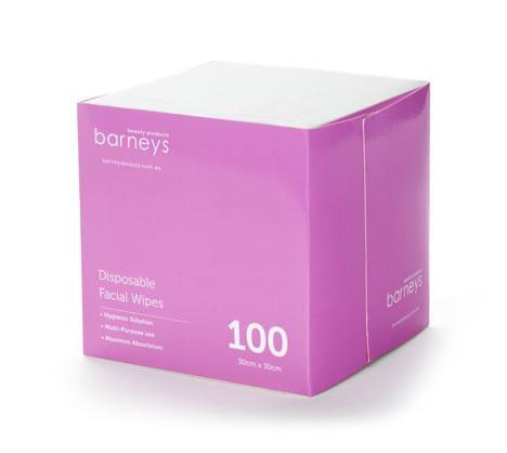 Barneys Facial Wipes  Box of 100