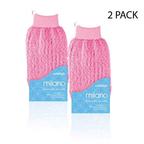 CaronLab Milano Exfoliating Mitt Pink - 2 Units