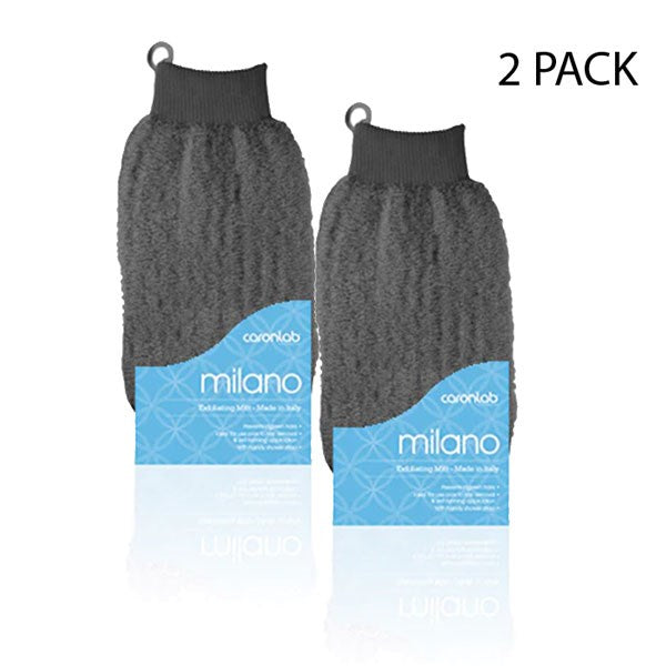 CaronLab Milano Exfoliating Mitt Dark Grey - 2 Units