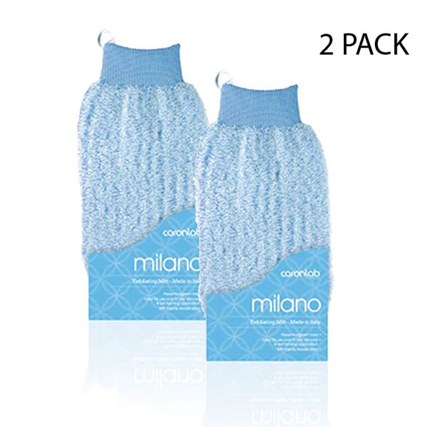 CaronLab Milano Exfoliating Mitt Light Blue - 2 Units