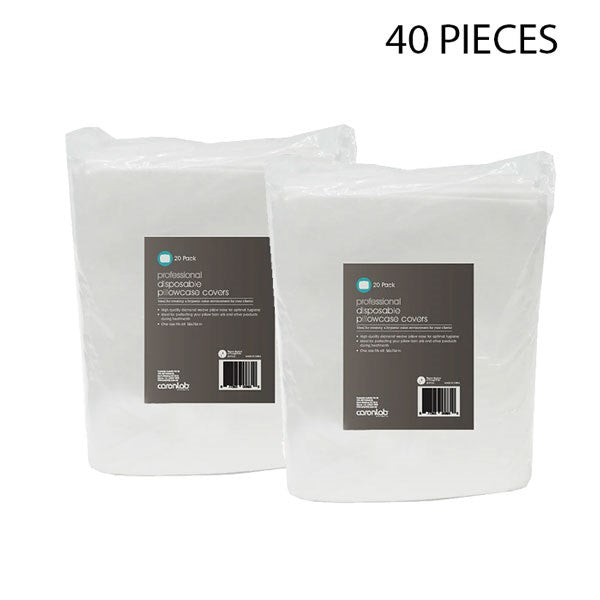 CaronLab Disposable Pillow Case Cover - 20 Pack - 2 Units