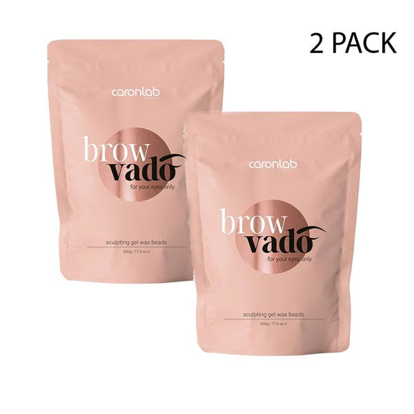 CaronLab Browvado Gel Wax Beads - 500g - 2 Units