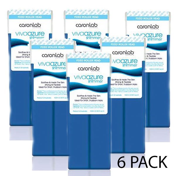 CaronLab Viva Azure Shimmer Fixed Head Cartridge - 100ml - 6 Units
