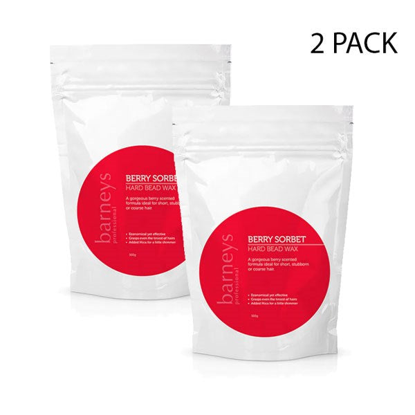 Barneys Berry Sorbet Hard Bead Wax - 500g - 2 Units