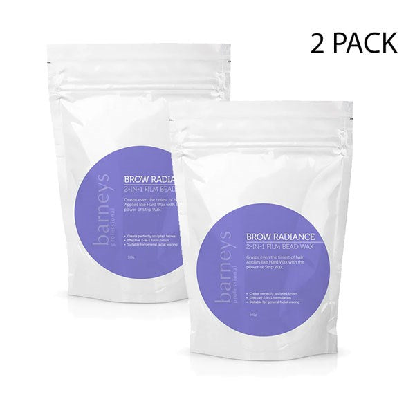 Barneys Brow Radiance Bead Hard Wax - 500g - 2 Units