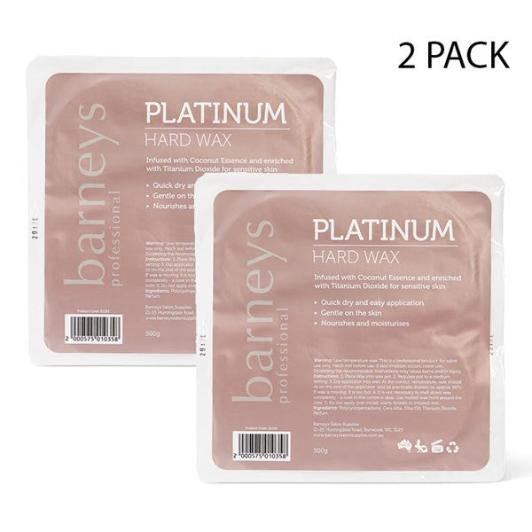Barneys Platinum Hard Wax - 500g - 2 Units
