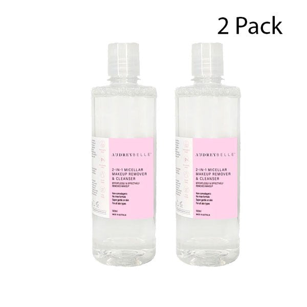 Audrey Belle 2-in-1 Micellar Makeup Remover & Cleanser 500ML - 2 Units