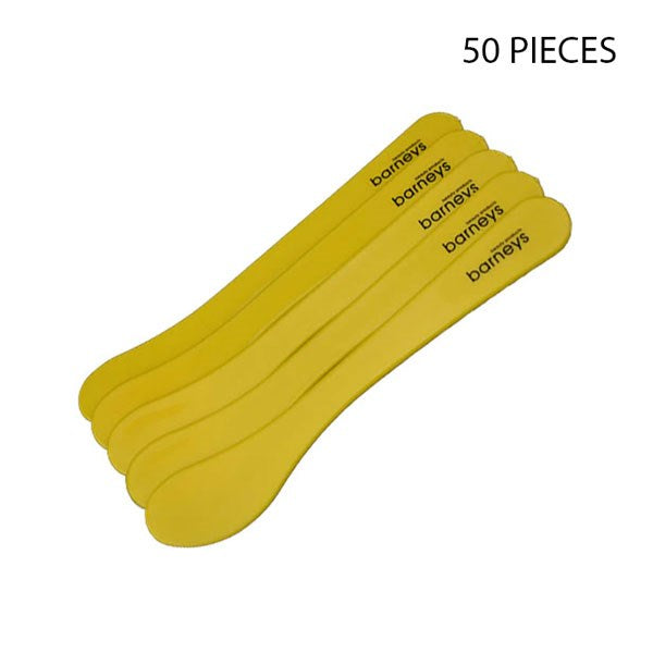 Barneys Plastic Spatula Yellow Pack of 5 - 10 Units