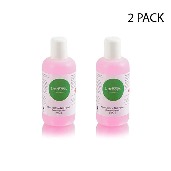 Barneys Pink Non Acetone Nail Polish Remover - 250ml - 2 Units